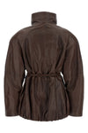 the sportmax alaggio jacket redefines the volumes of outerwear through a sculp