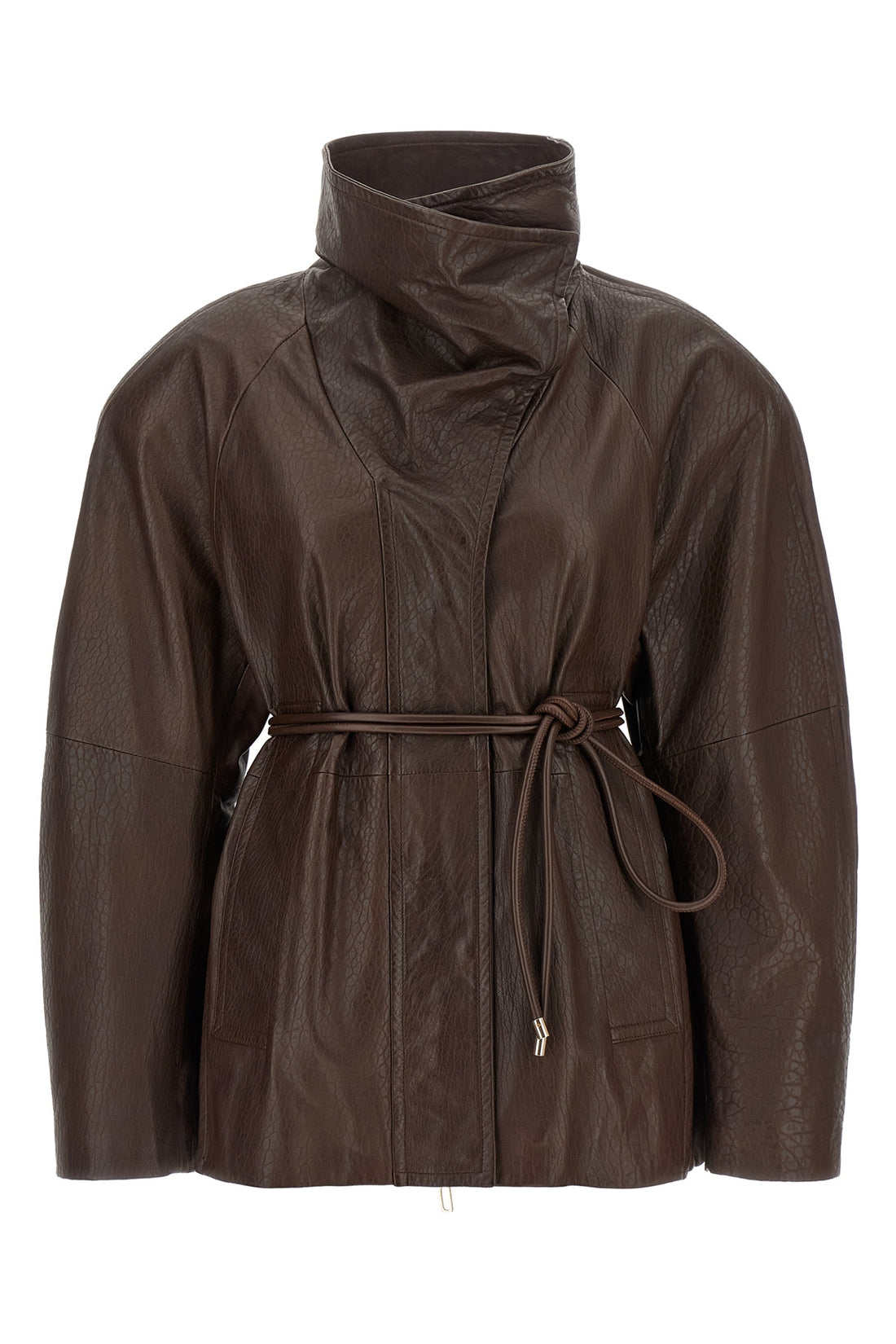SPORTMAX 40 the sportmax alaggio jacket redefines the volumes of outerwear through a sculp