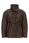 the sportmax alaggio jacket redefines the volumes of outerwear through a sculp