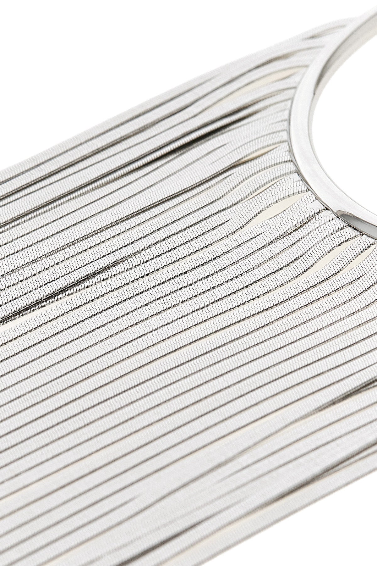 the sportmax uscio crew neck necklace defines the silhouette