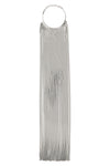 the sportmax uscio crew neck necklace defines the silhouette