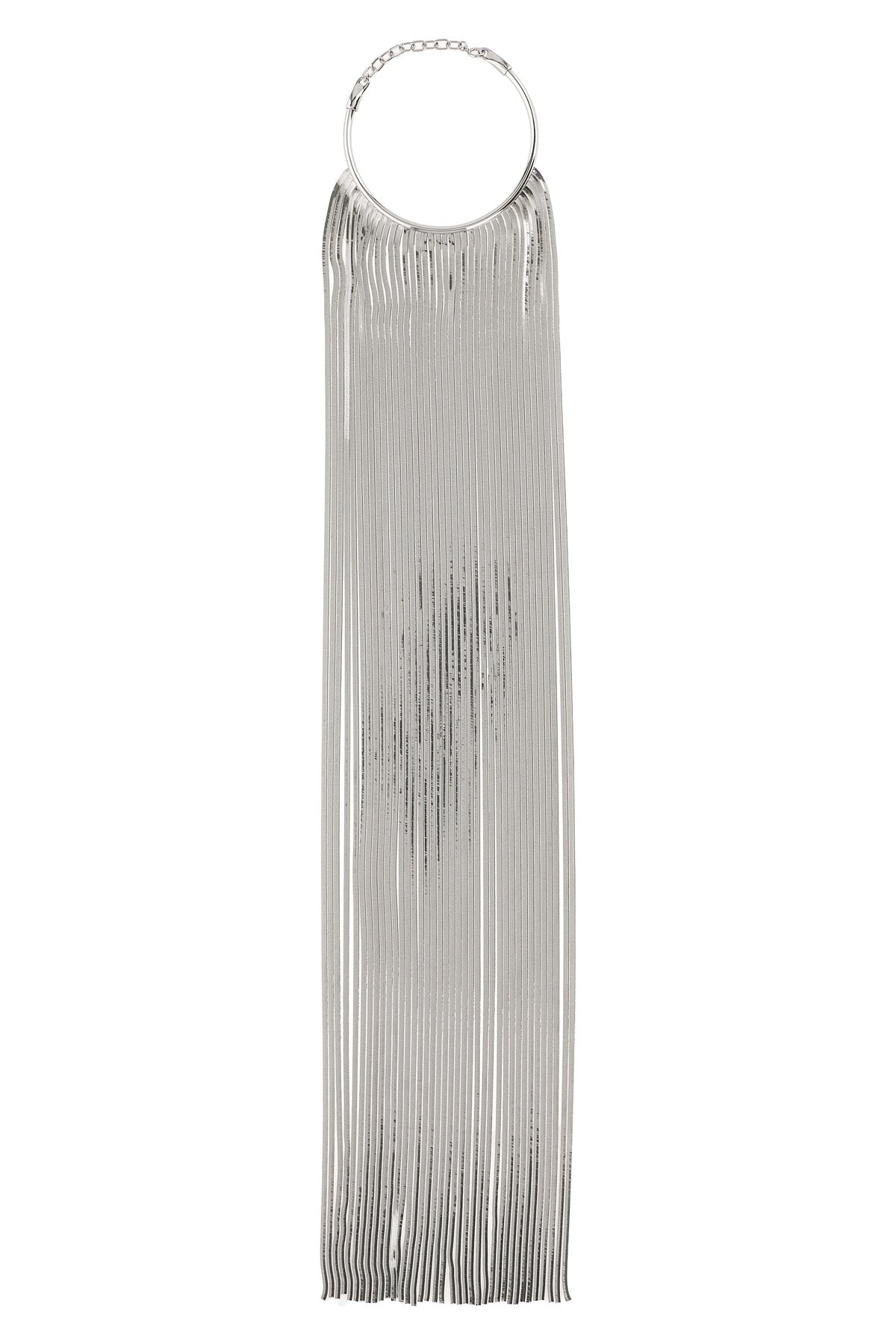 the sportmax uscio crew neck necklace defines the silhouette