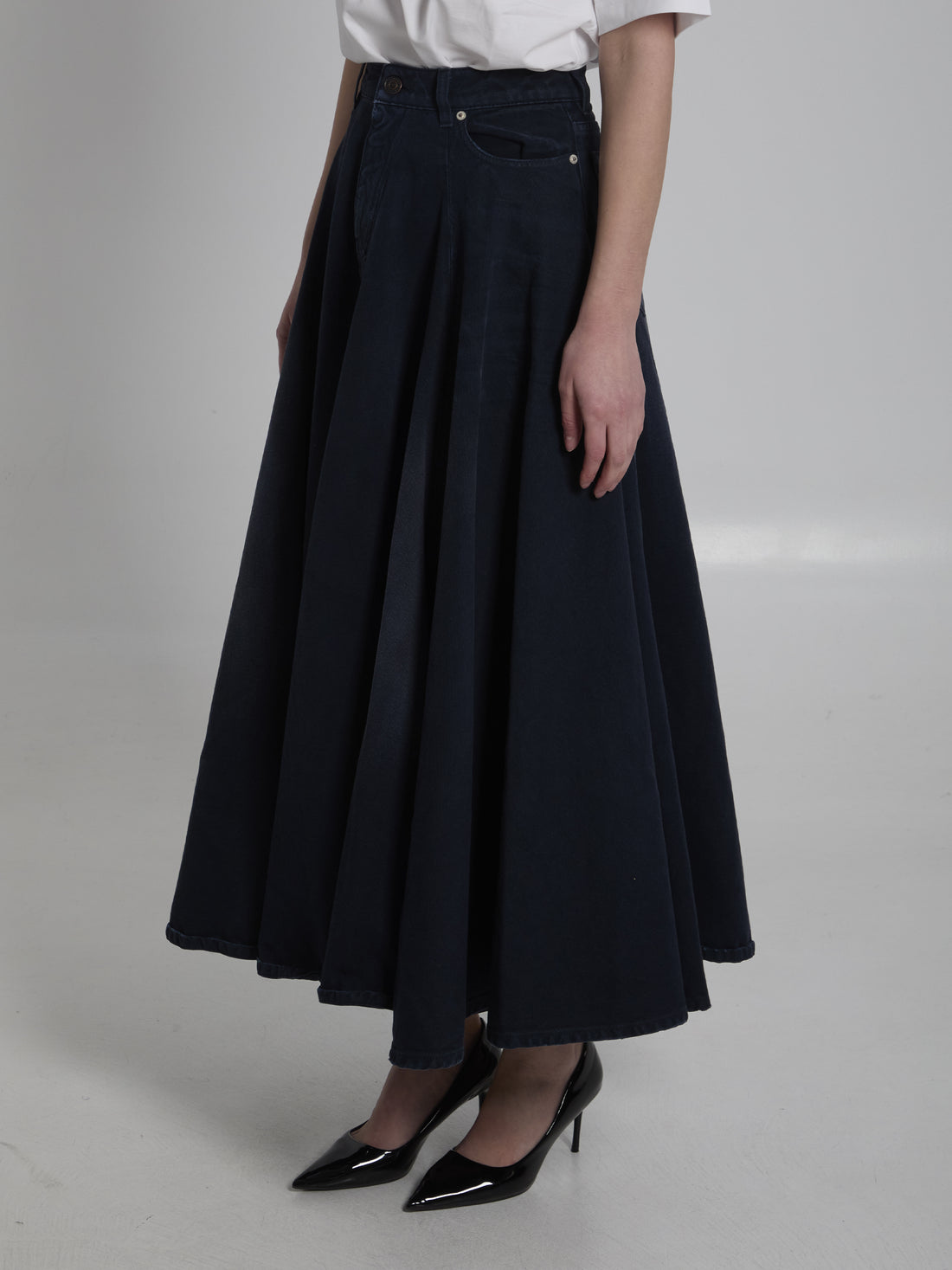 BALENCIAGA 36 godet maxi skirt