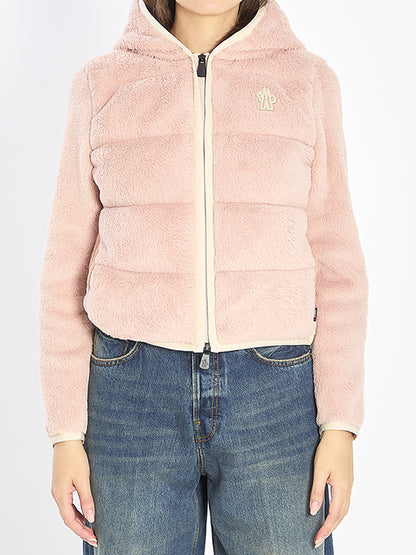 MONCLER GRENOBLE M padded hoodie in pink
