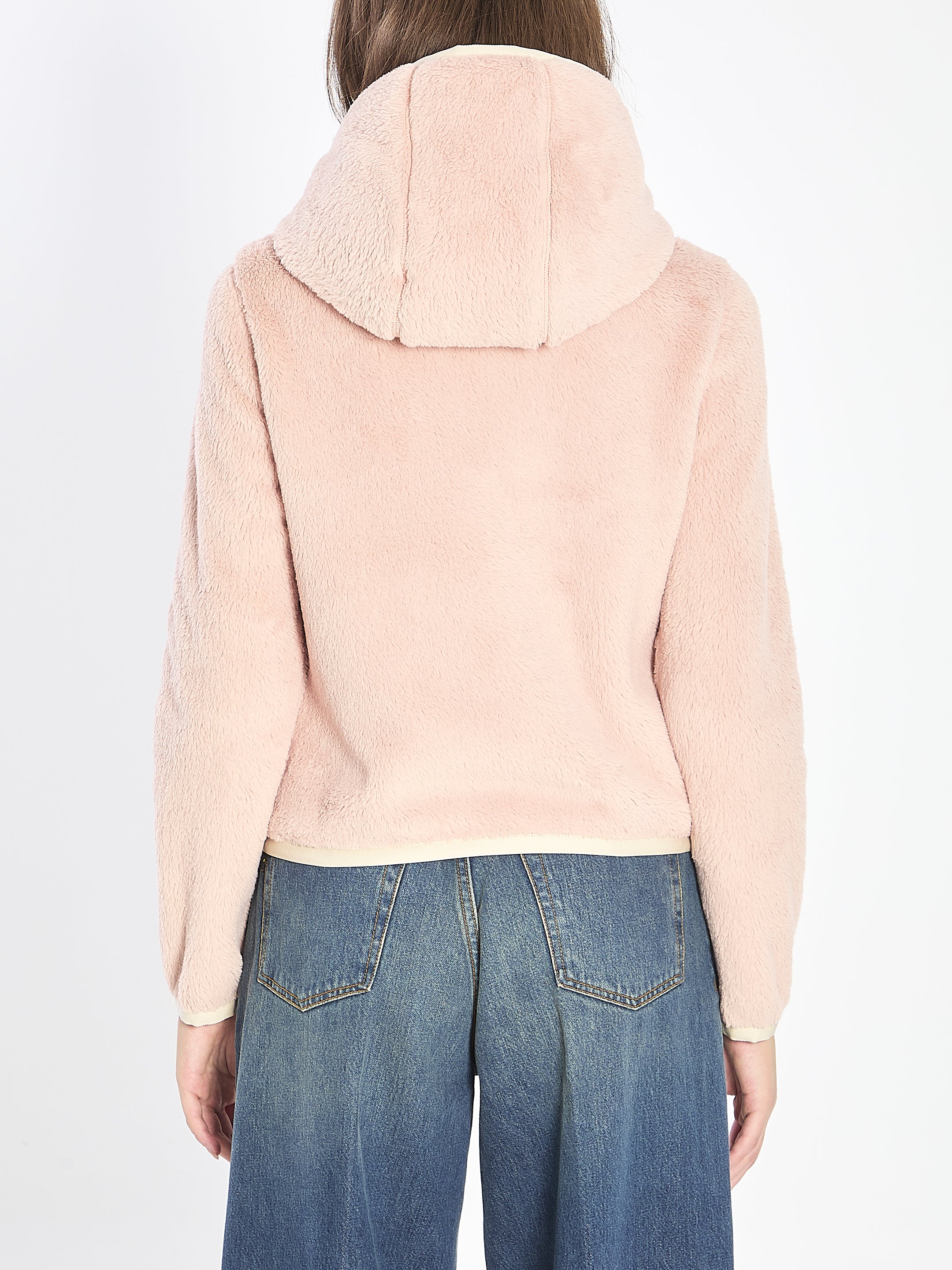 MONCLER GRENOBLE M padded hoodie in pink