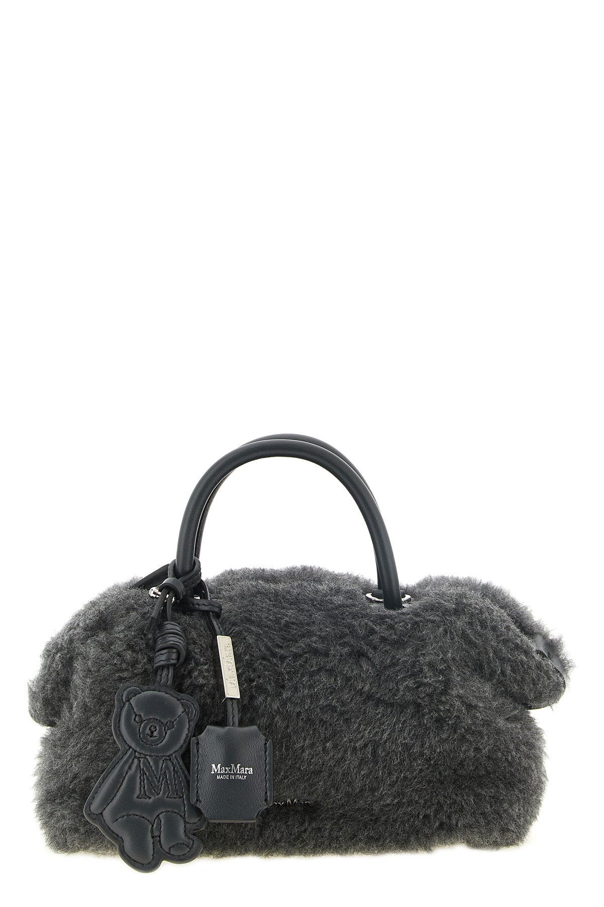 the max mara teddy holdals small handbag stands out for its voluminous and env