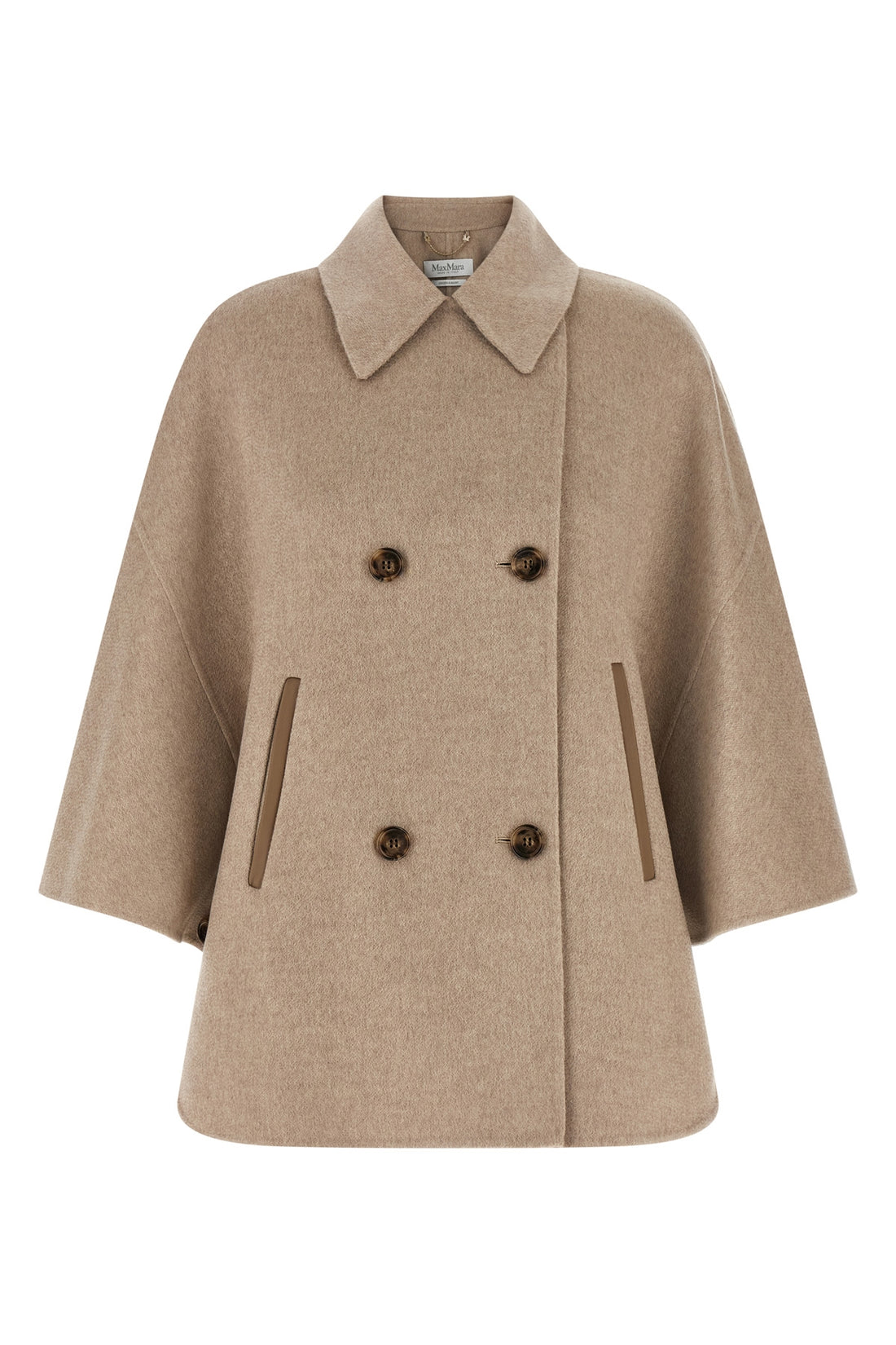 MAX MARA M the max mara ospite cape redefines the volumes of outerwear through a flared sil