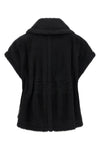 the max mara new abavo cape redefines the volumes of outerwear through a sleev