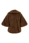 the max mara accorta hood is distinguished by a voluminous construction in pur