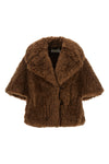 the max mara accorta hood is distinguished by a voluminous construction in pur