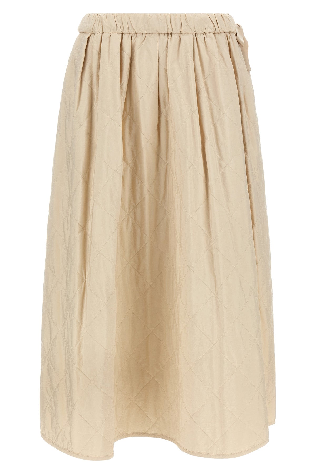 the weekend max mara briose midi skirt features a flared silhouette defined by