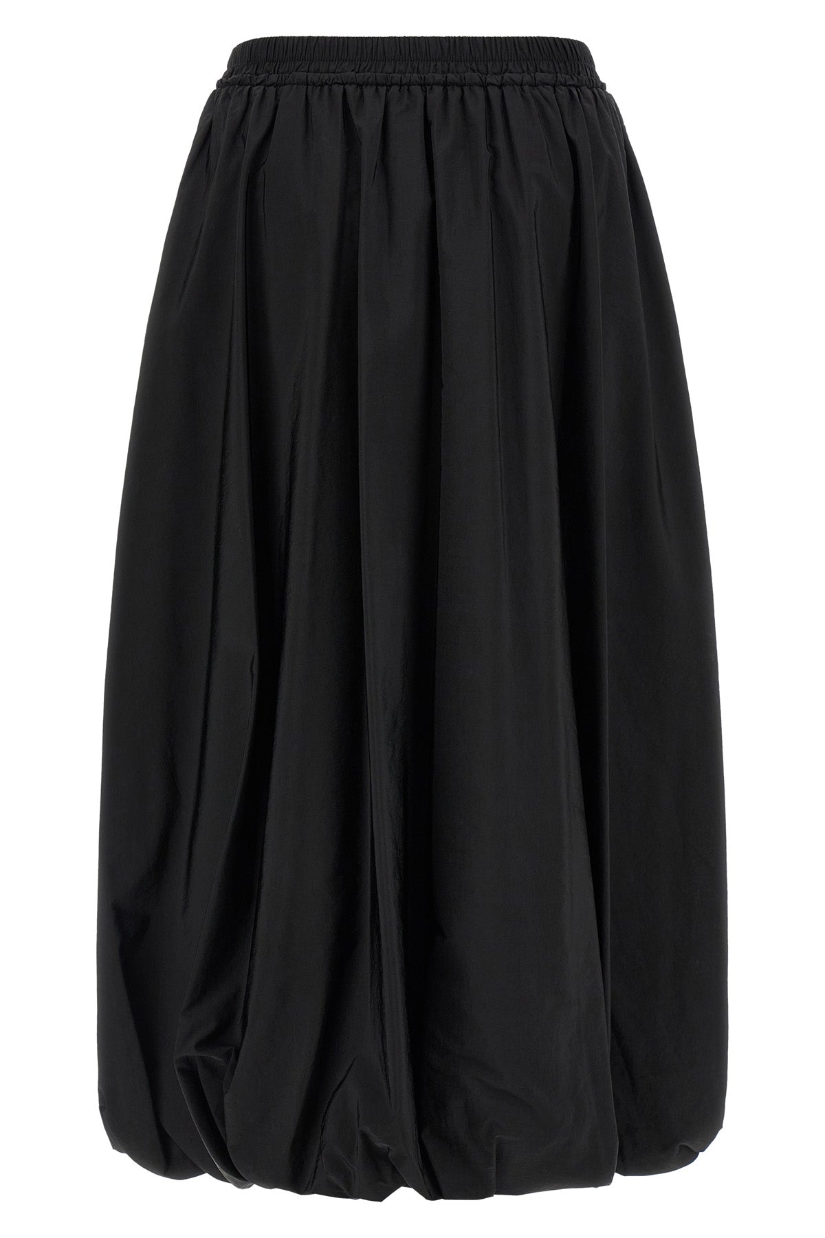 the weekend max mara midi skirt model ciurma defines new volumes through an inno