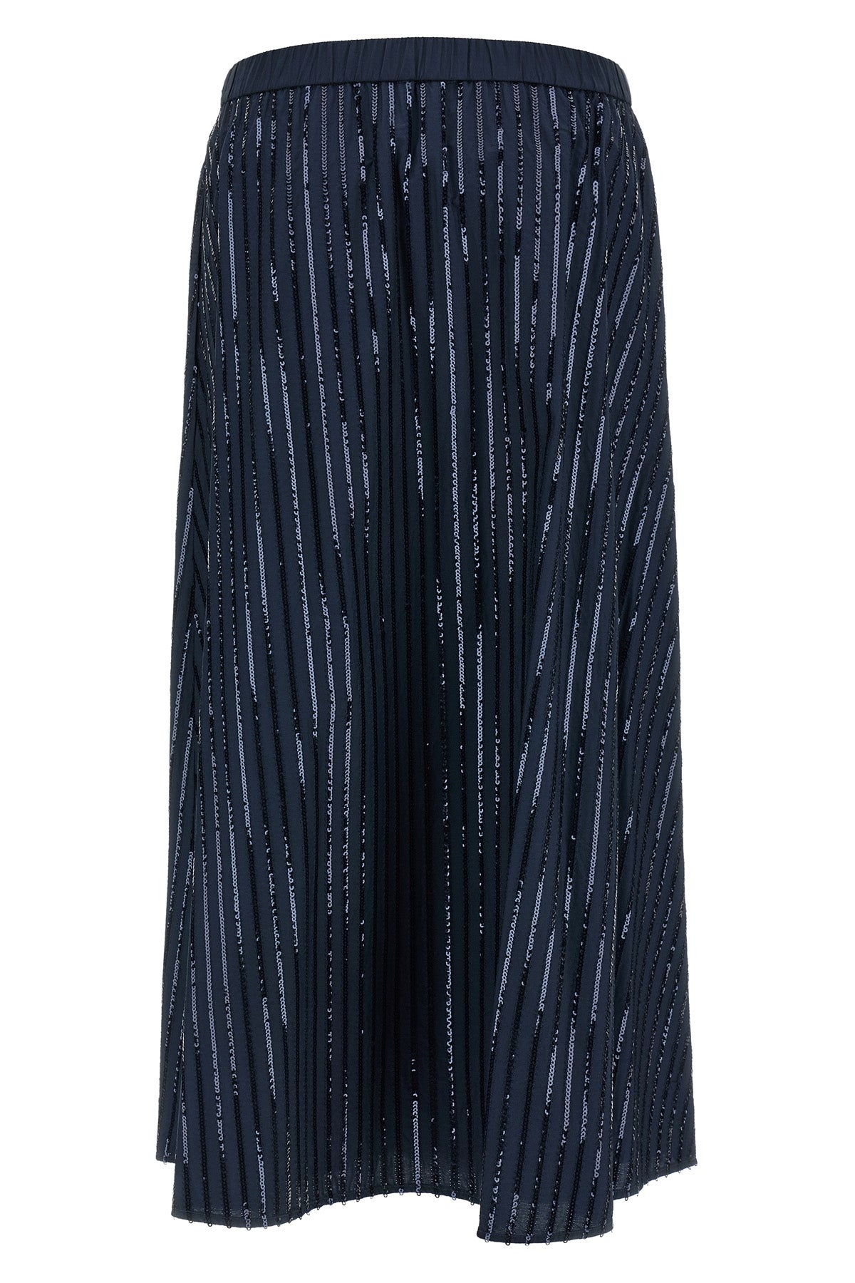 the weekend max mara skirt defines a new material elegance through a flared and