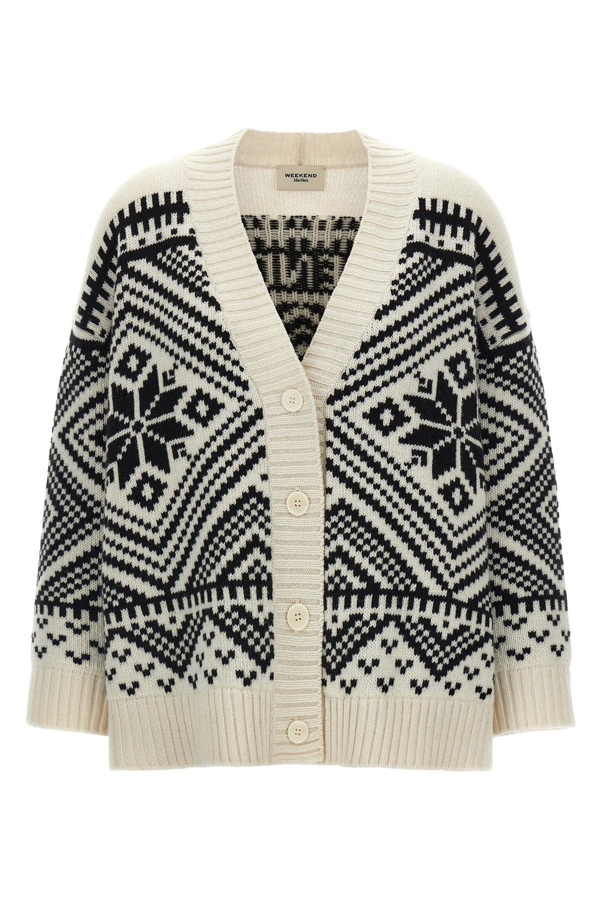 the weekend max mara belgio cardigan features an oversized silhouette