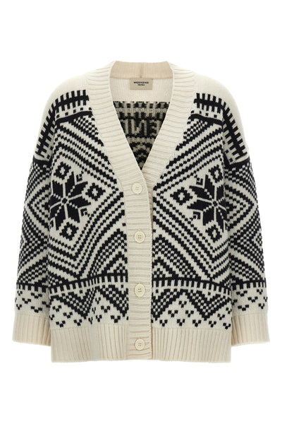 the weekend max mara belgio cardigan features an oversized silhouette