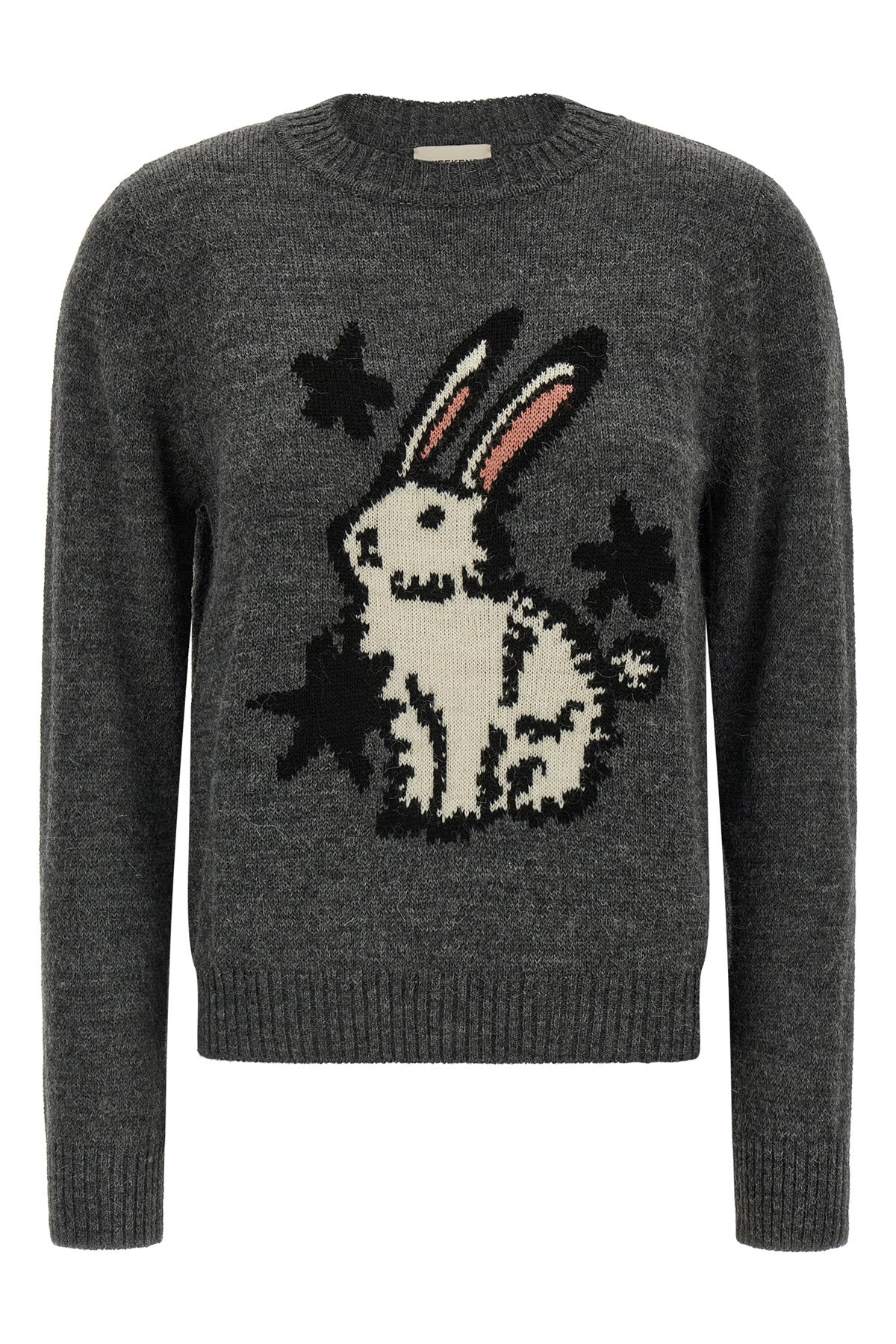 the weekend max mara nitra jersey is distinguished by a classic crewneck const