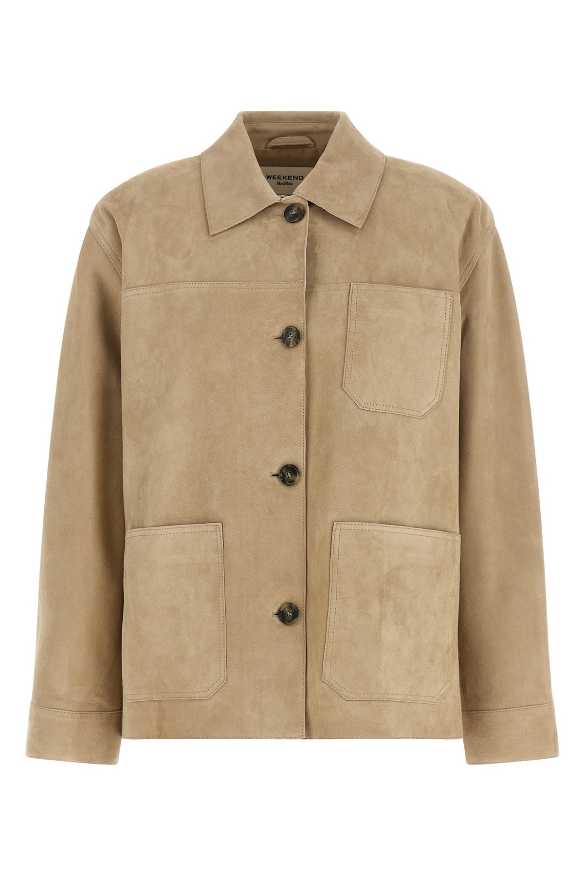 the weekend max mara ghiera shirt jacket in fine suede redefines the concept of