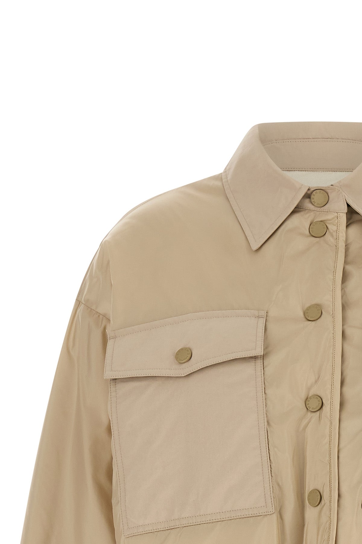 the weekend max mara padded shirt jacket redefines the concept of transitional o
