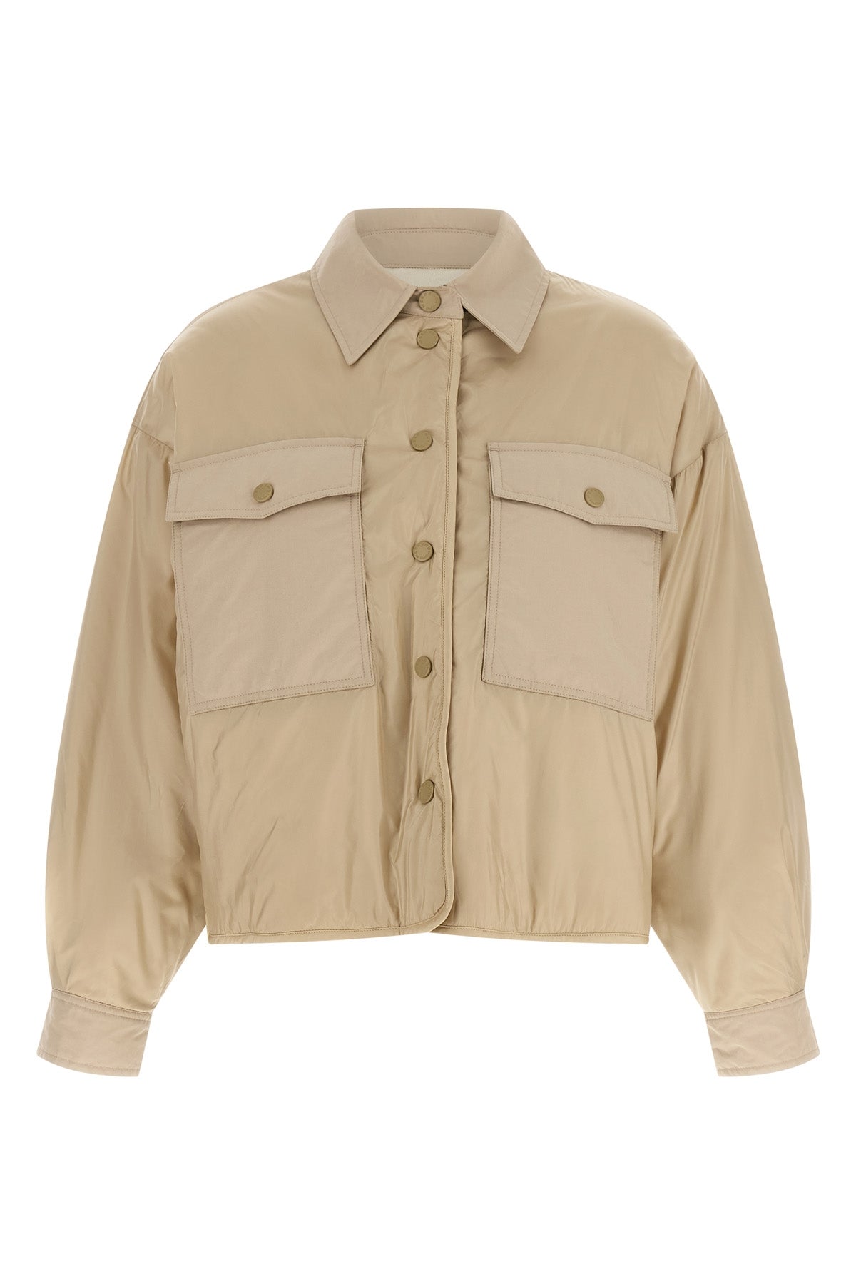 the weekend max mara padded shirt jacket redefines the concept of transitional o