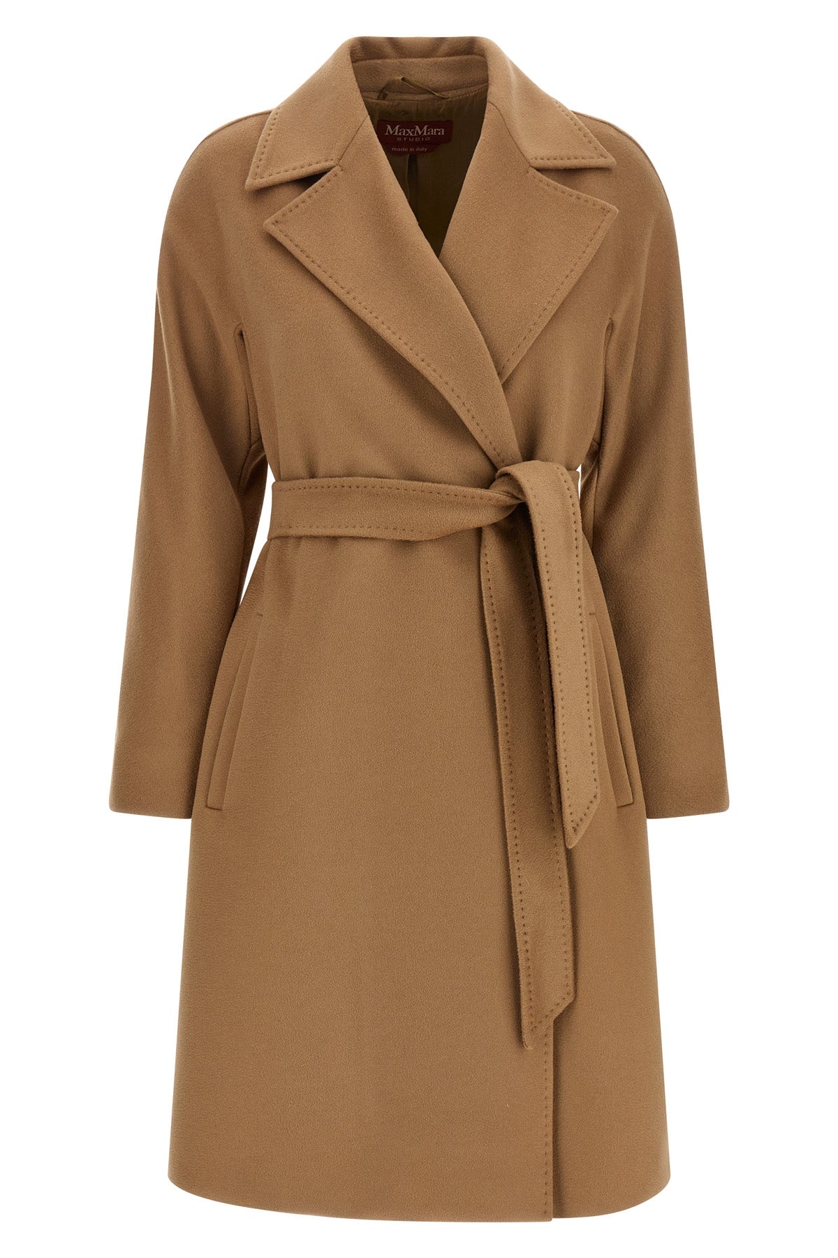 the max mara studio dravenna coat defines luxury outerwear through a robe silh