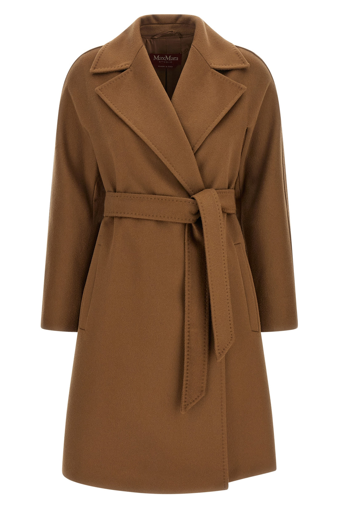 MAX MARA STUDIO 38 the max mara studio ravenna coat defines sartorial elegance through an envelop