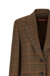 the max mara studio mstalca blazer in pure wool defines a rigorous and timeles