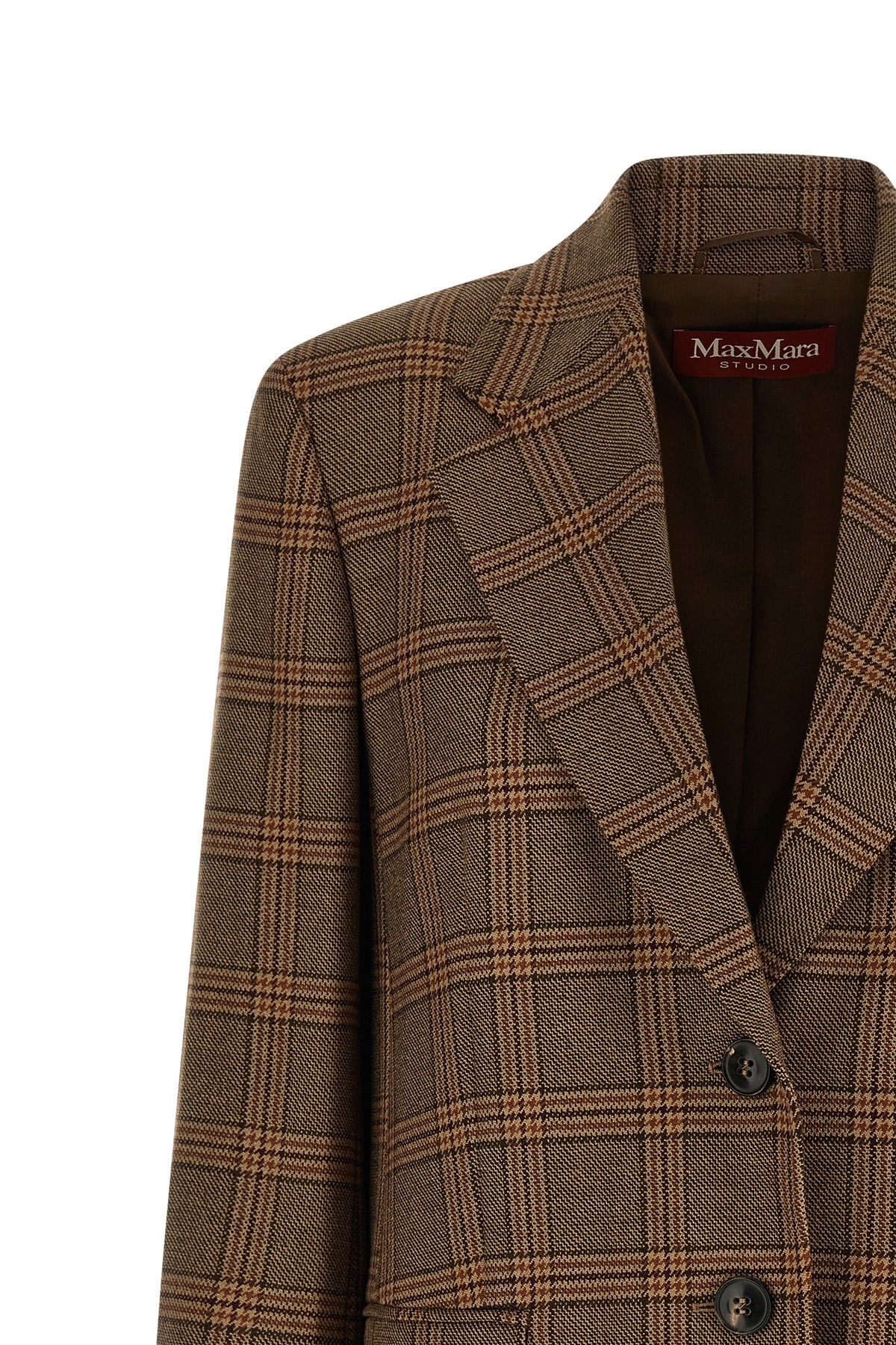 the max mara studio mstalca blazer in pure wool defines a rigorous and timeles