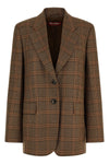 the max mara studio mstalca blazer in pure wool defines a rigorous and timeles