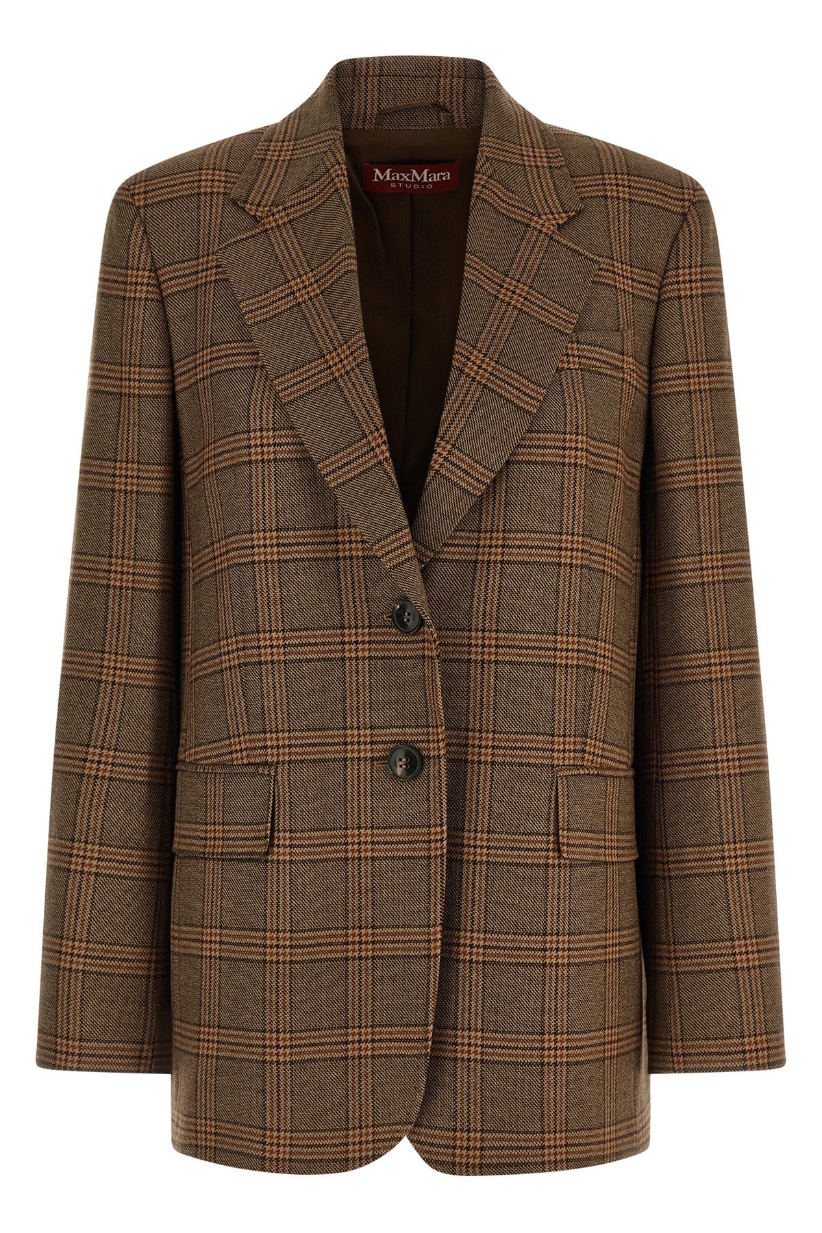 the max mara studio mstalca blazer in pure wool defines a rigorous and timeles