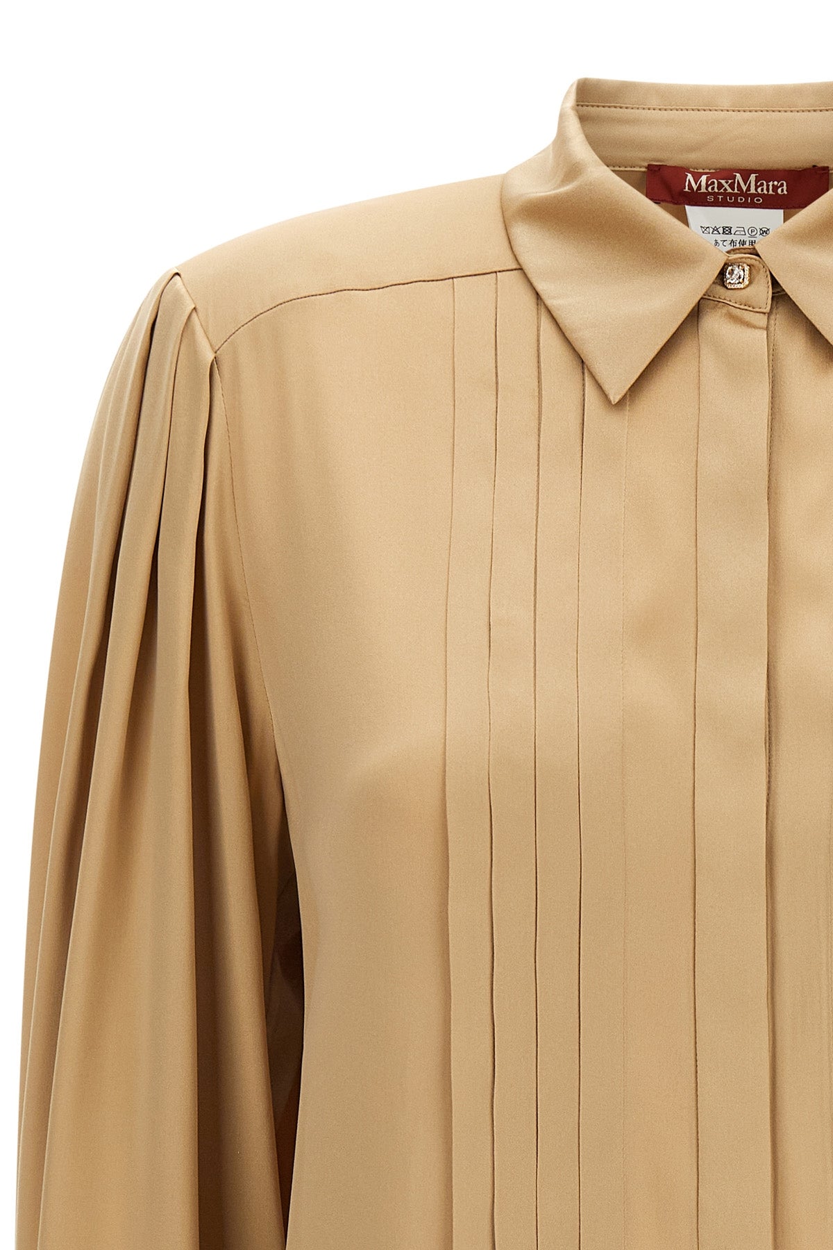 the max mara studio vongola shirt defines a sartorial aesthetic through fluid