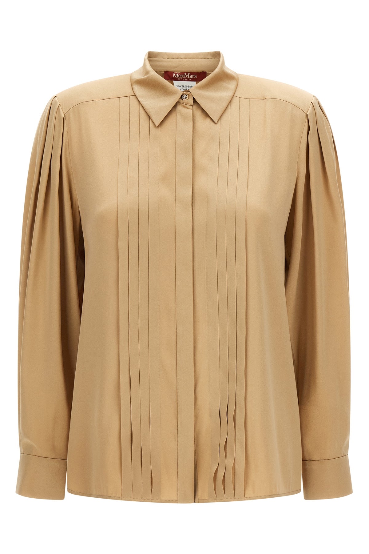 the max mara studio vongola shirt defines a sartorial aesthetic through fluid