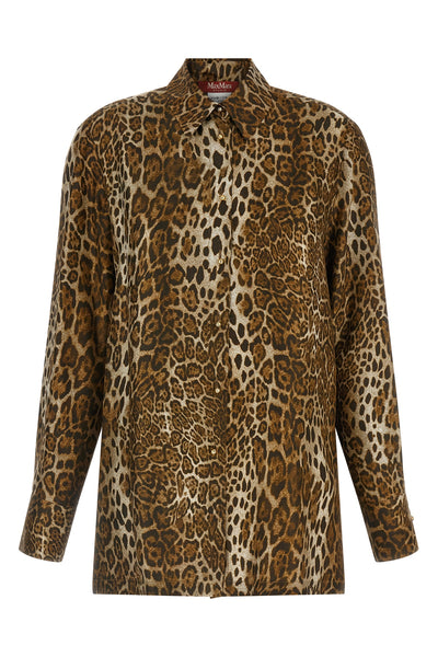 the max mara studio mstaffari shirt is made of pure silk twill
