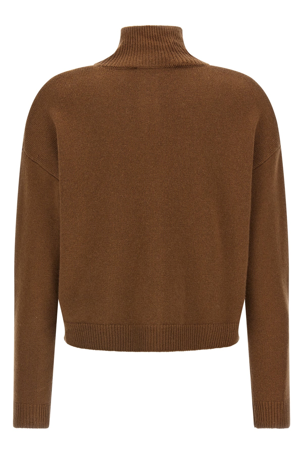 the slightly cropped max mara studio pacche cardigan redefines luxury knitwear