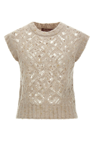 the max mara studio albero vest redefines the concept of knitwear through soph