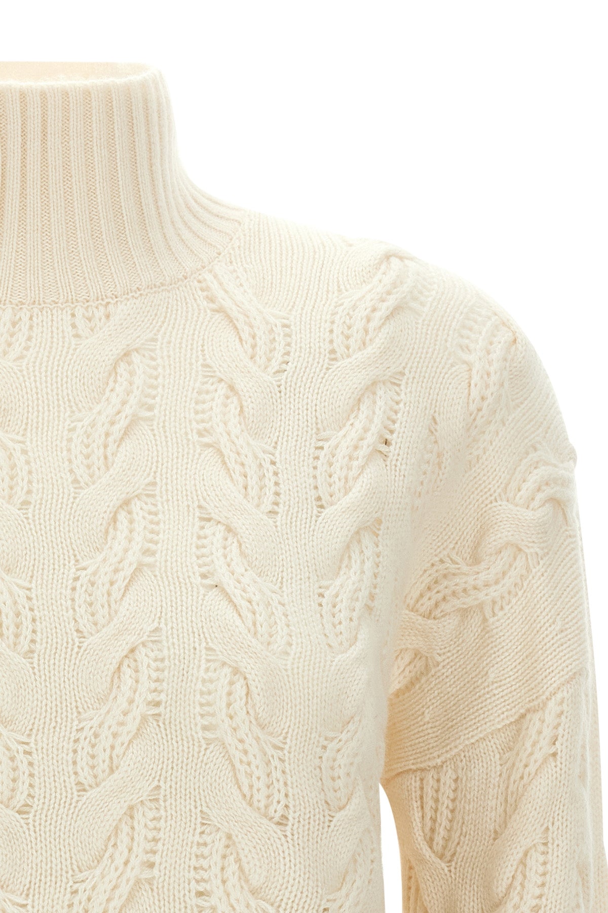 max mara studio cosmo knit defines knitwear excellence through rigorous braide