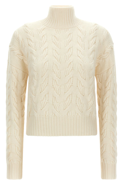max mara studio cosmo knit defines knitwear excellence through rigorous braide
