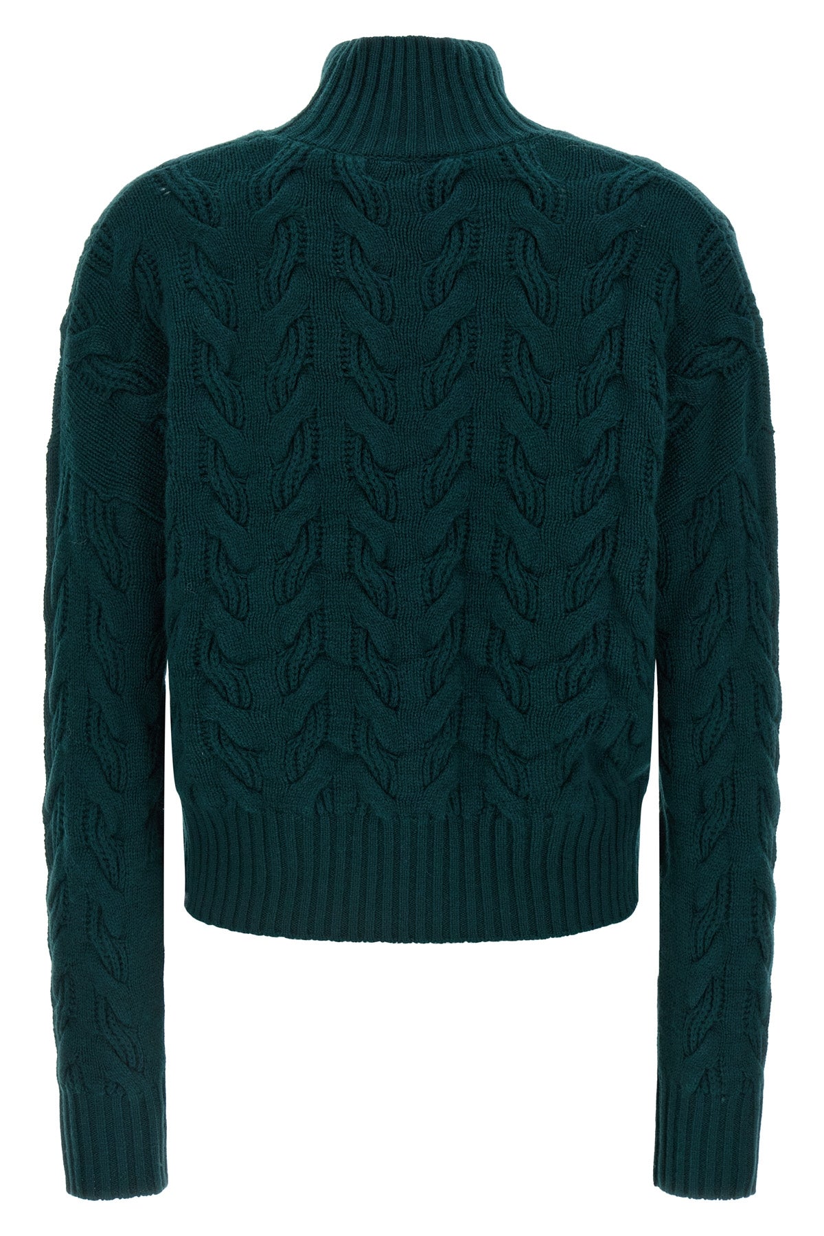 max mara studio cosmo knitwear redefines winter knitwear through complex braid