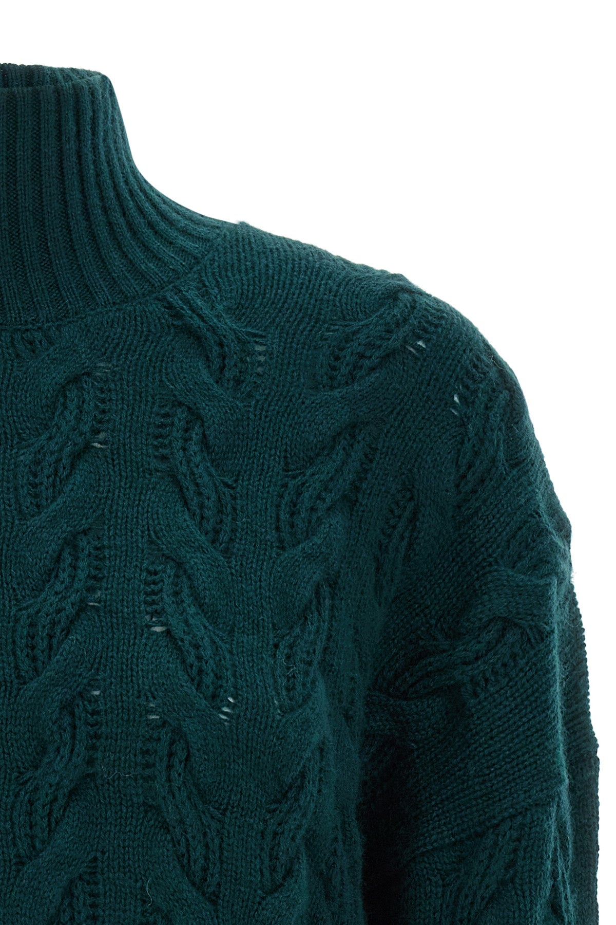 max mara studio cosmo knitwear redefines winter knitwear through complex braid
