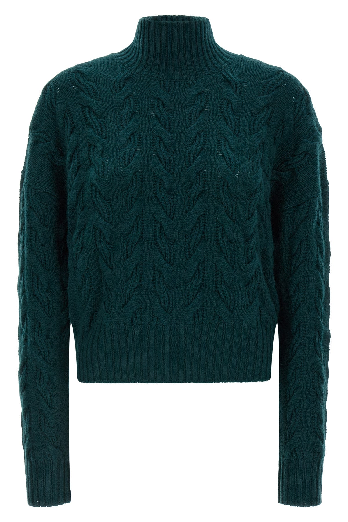 max mara studio cosmo knitwear redefines winter knitwear through complex braid