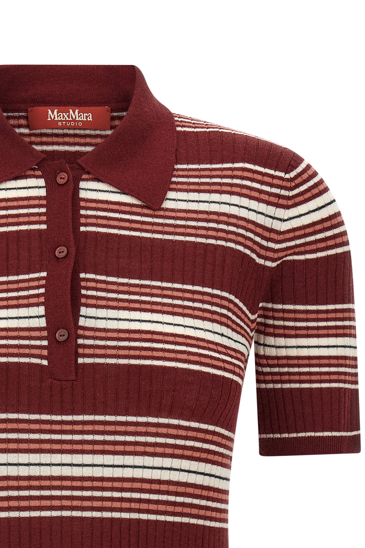 the max mara studio msttallero polo shirt exemplifies the refined construction