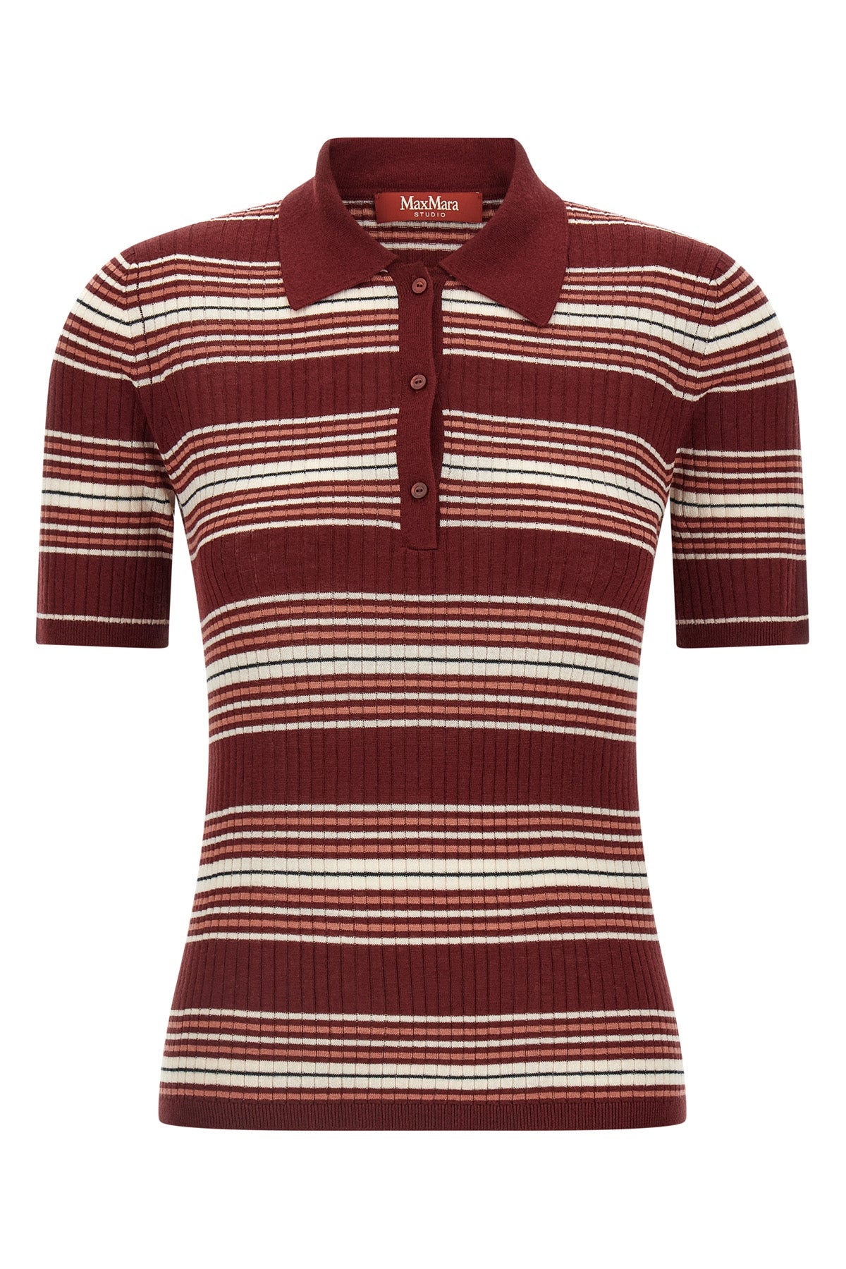 the max mara studio msttallero polo shirt exemplifies the refined construction