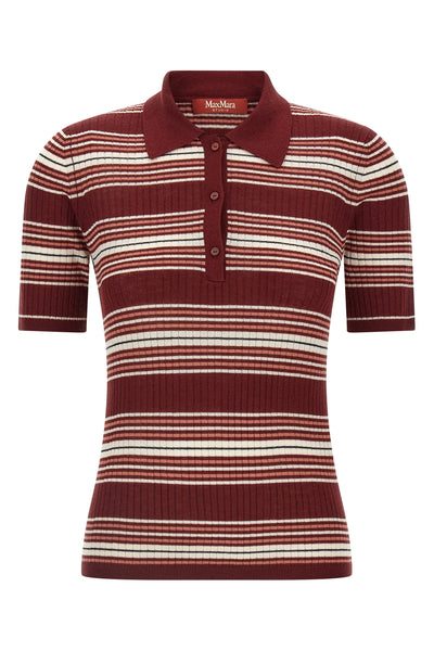the max mara studio msttallero polo shirt exemplifies the refined construction