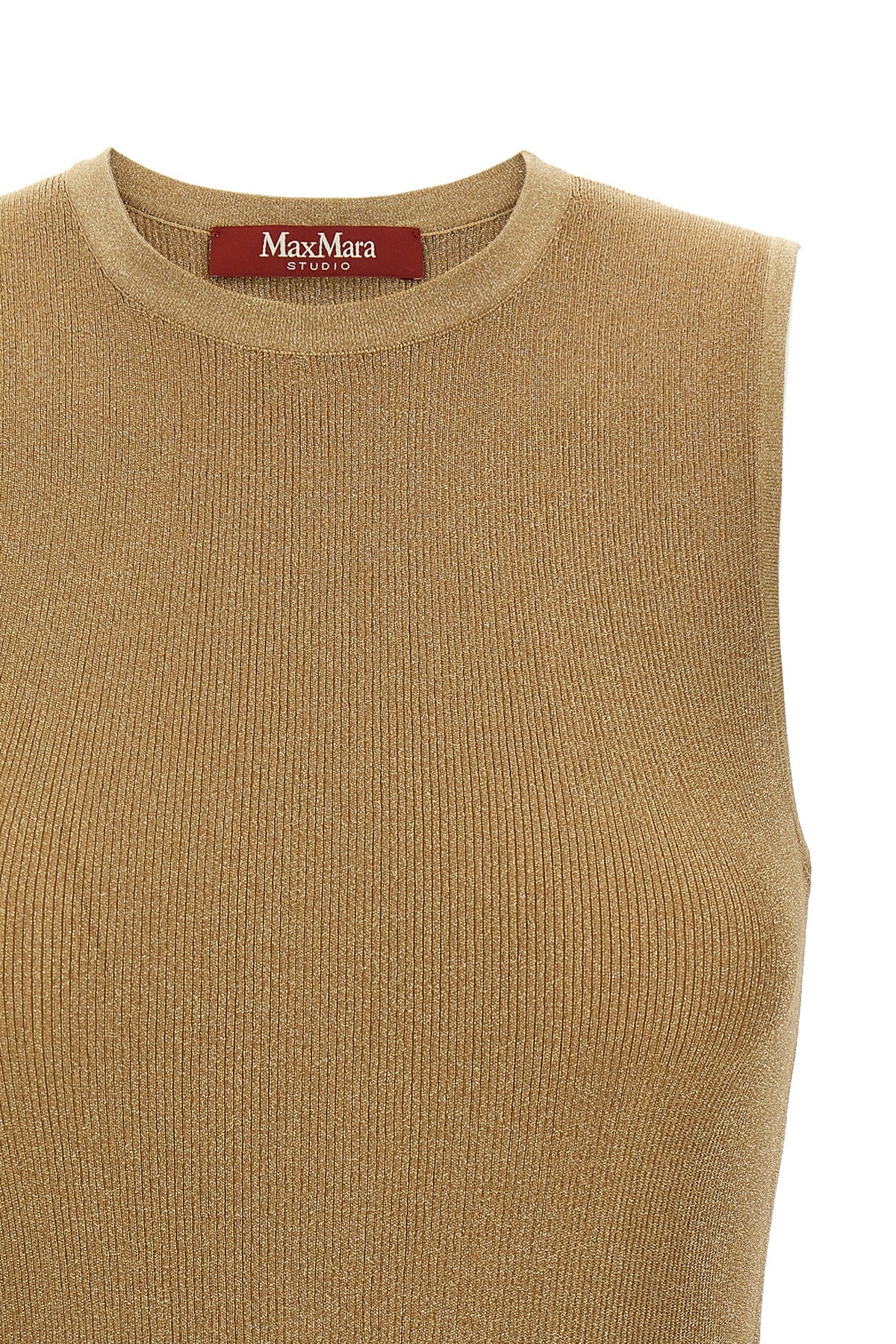 the max mara studio mstsante top defines the silhouette through a precise ribbed
