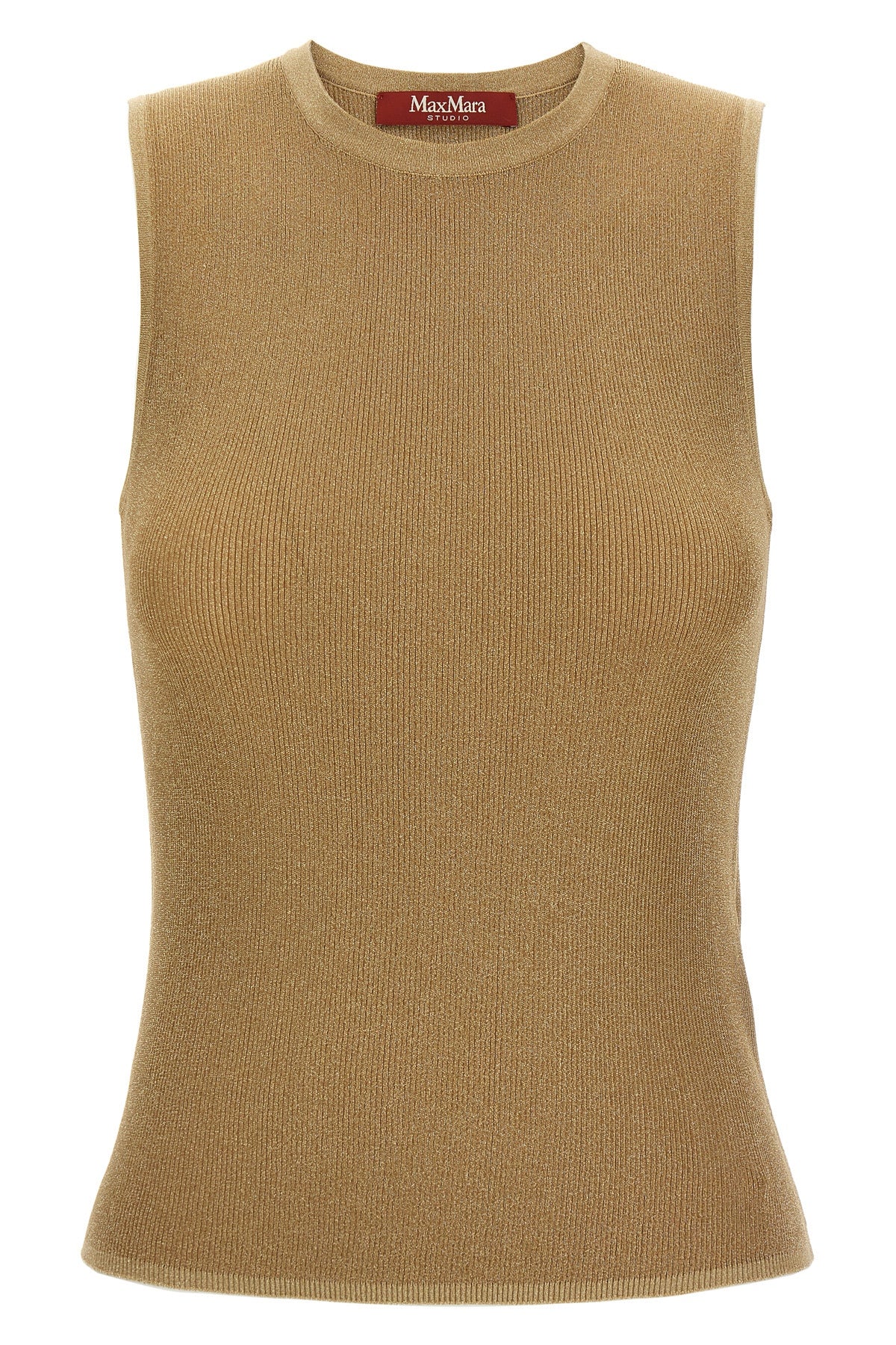 the max mara studio mstsante top defines the silhouette through a precise ribbed