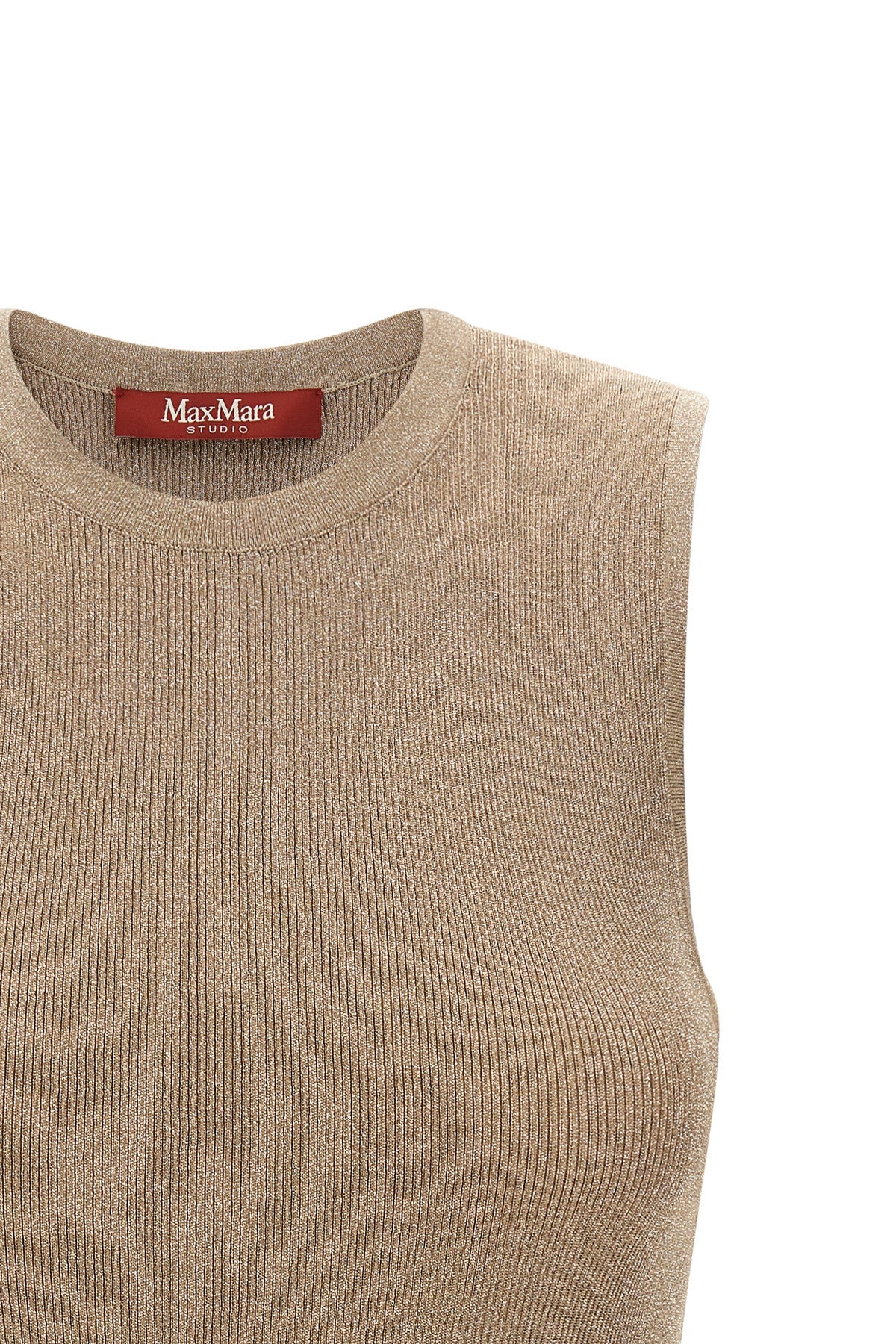 the max mara studio mstsante top defines the silhouette through ribbed process