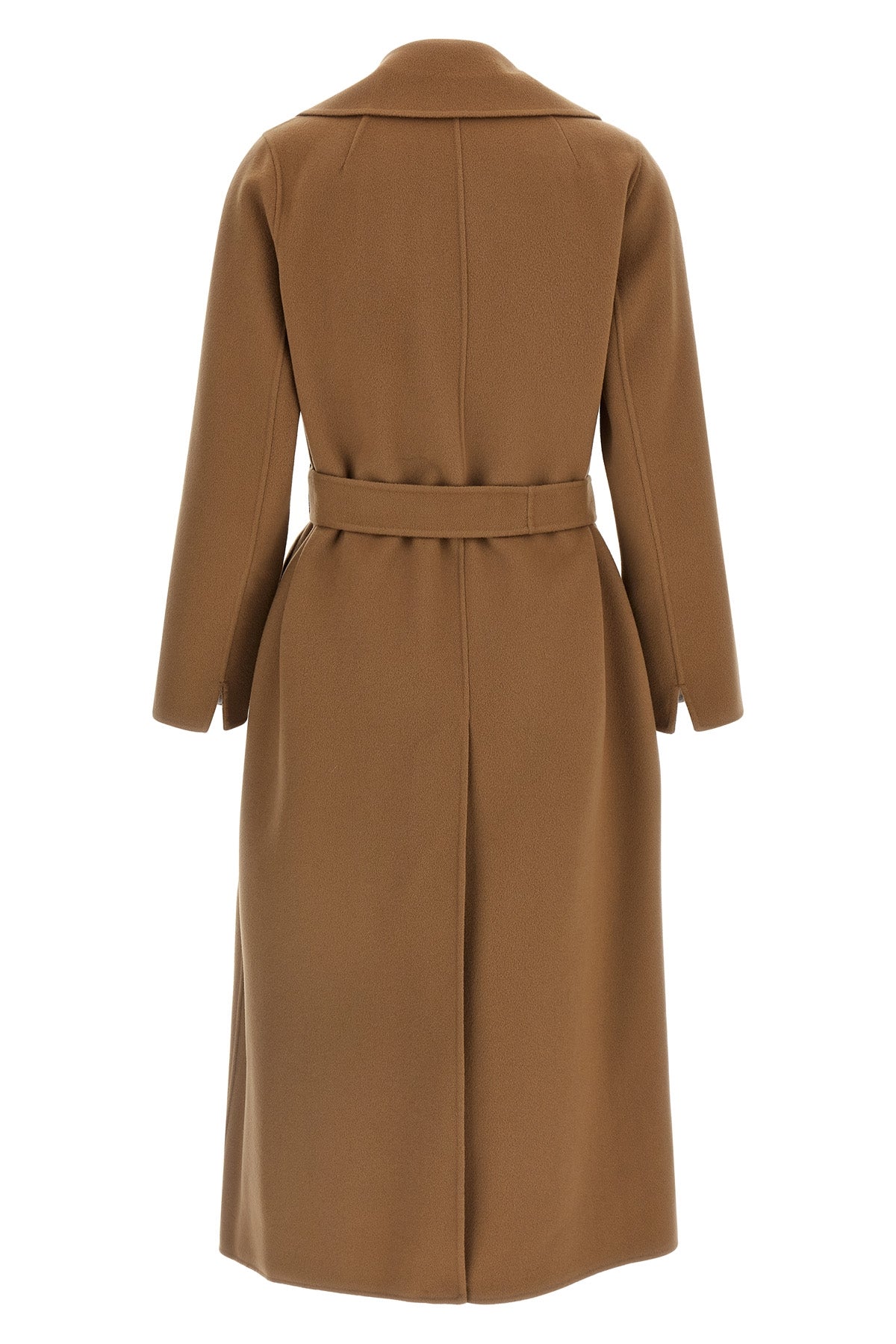 the long s max mara poldo coat in pure wool double drap embodies the excellen