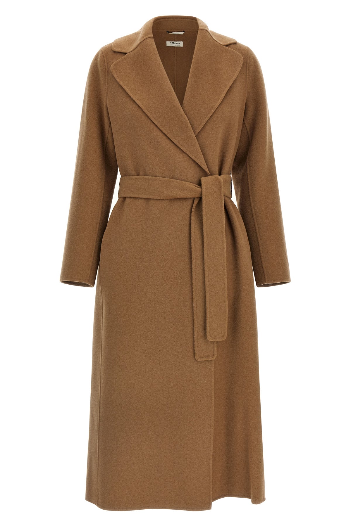 the long s max mara poldo coat in pure wool double drap embodies the excellen