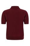 the max mara pomposa polo shirt redefines the codes of everyday knitwear through