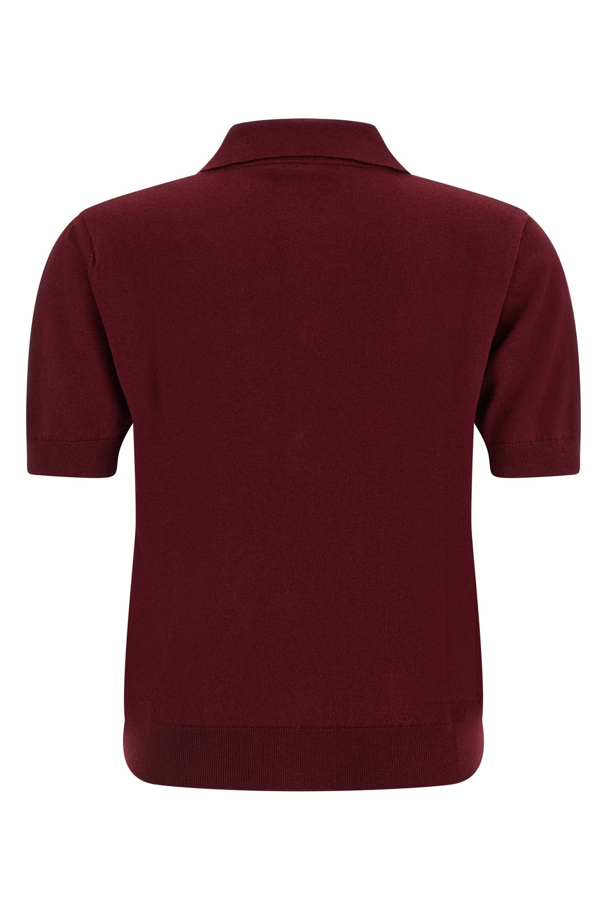 the max mara pomposa polo shirt redefines the codes of everyday knitwear through