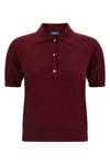 the max mara pomposa polo shirt redefines the codes of everyday knitwear through